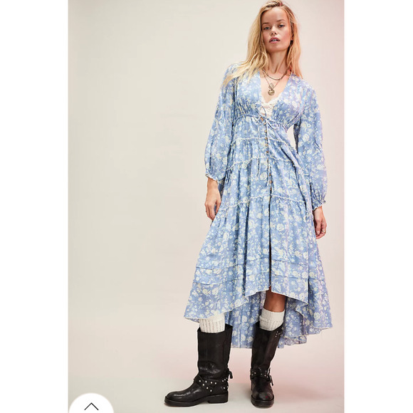 Free People Dresses & Skirts - Free People Pappiet Midi Dress Floral XS NEW